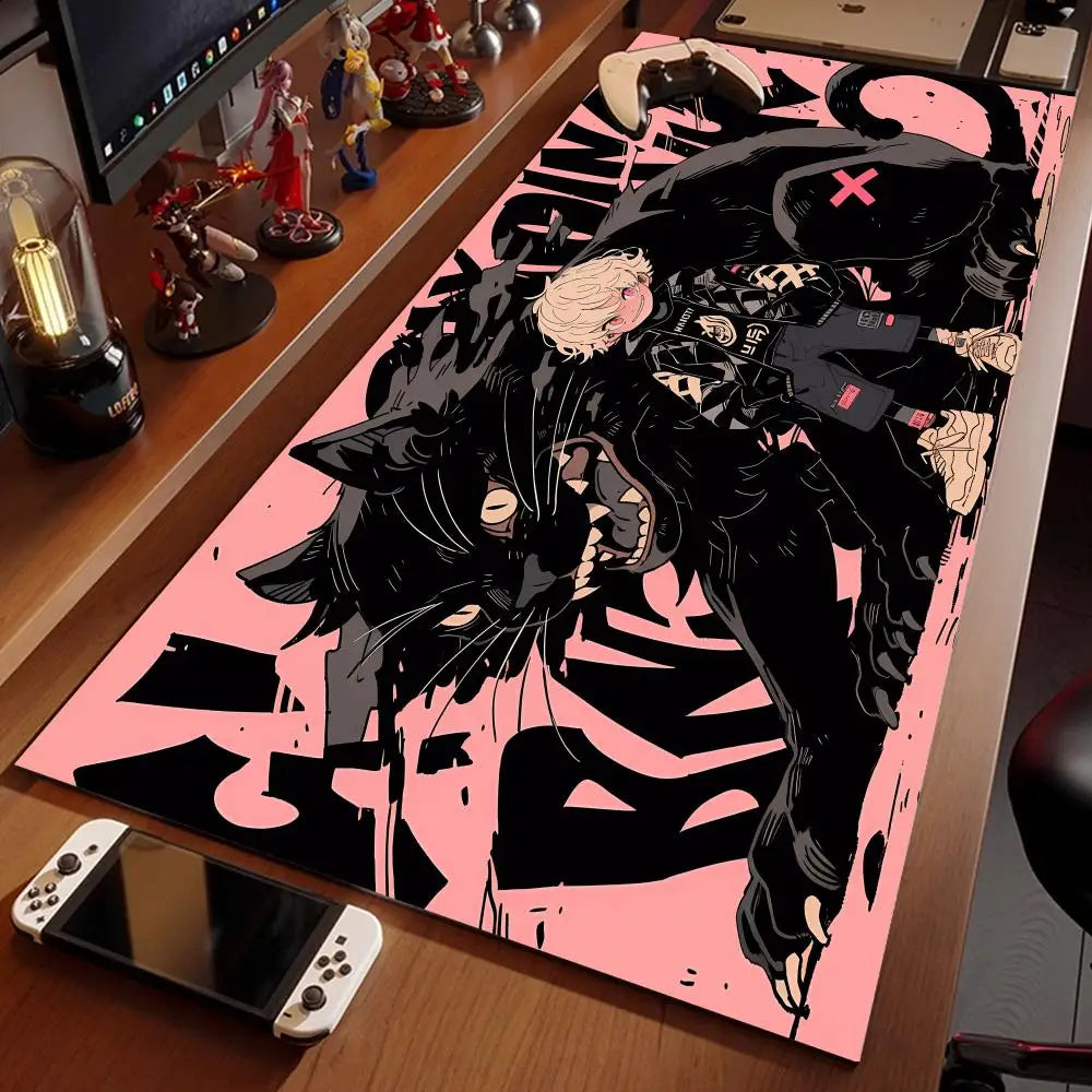 black cat girls Mouse Pad XXL Gaming Accessories Office Gamer Keyboard Desk Mat Non-Slip Laptop Notebook rubber kawaii Mousepad