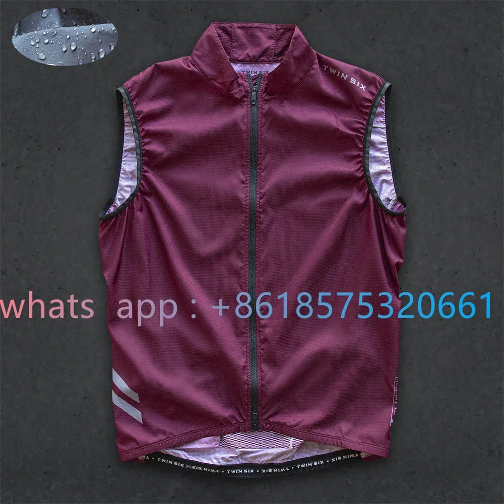 Twin Six Wind Vest Spring/autumn Bike Windproof Waterproof Jerseys Cycling Bike Jacket Lightweight Ultrathin Unisex Top New 2023