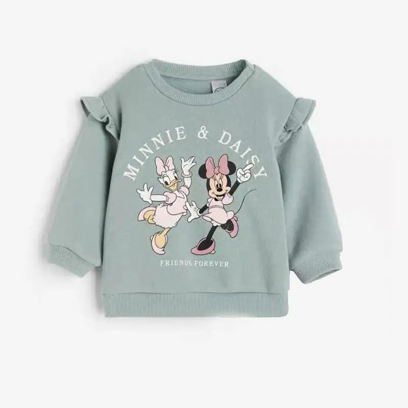 Cartoon Baby Boy Sports Suit Spring Loose And Fashionable Kids Sports Shirt Round Neck Clothing Children's Sports Pants Set