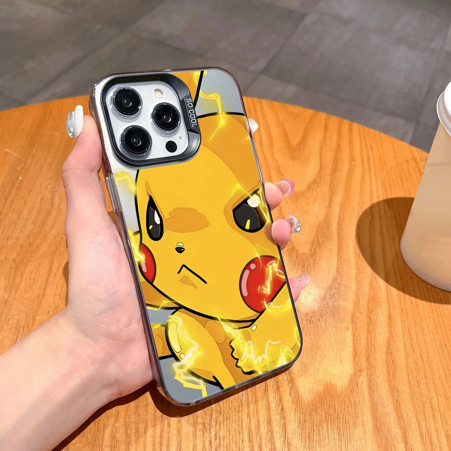 Anime Pokemons Gengars Pikachus Phone Case For iPhone 16 15 14 13 12 11 Pro Max X XR XSMAX 8 7 Plus Candy Matte Shockproof Cover