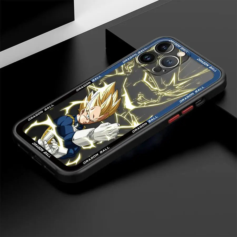 Case for iPhone 14 XR 11 XS 11 Plus 16 13 Mini 8 7 SE 15 Pro MAX 12 Soft Edge 16 Plus 14Pro 12Pro Cool Anime Goku