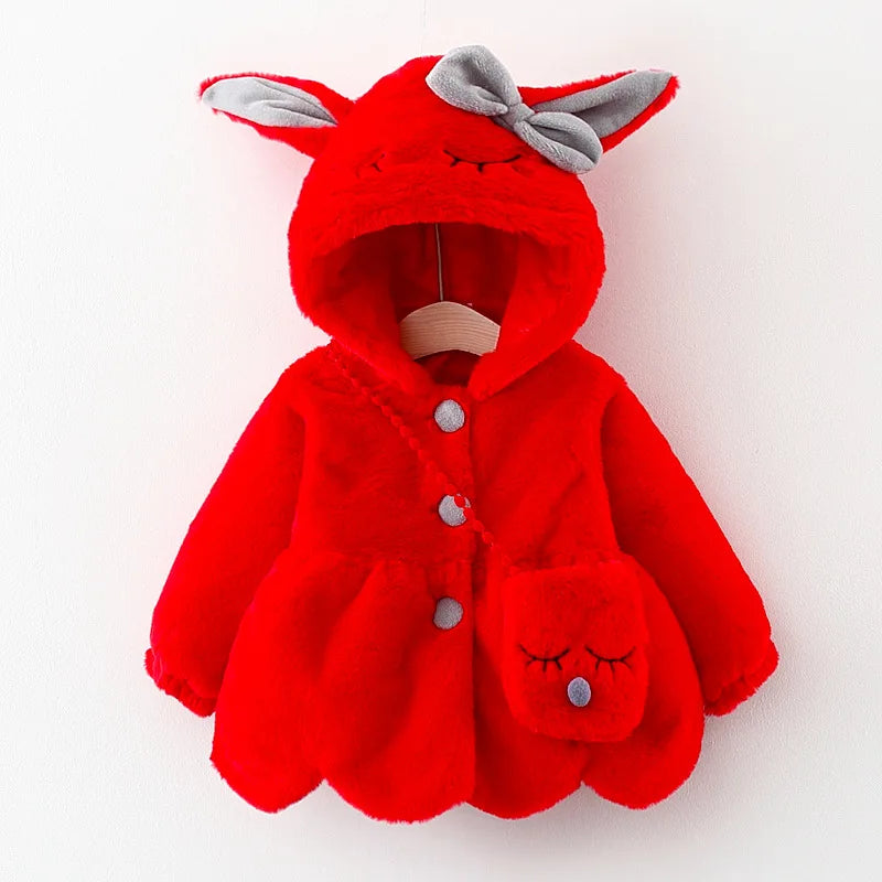 2023 Newborn baby girl clothes floral hooded cotton-padded jacket outerwear for 1 year baby birthday clothing girls outfits coat