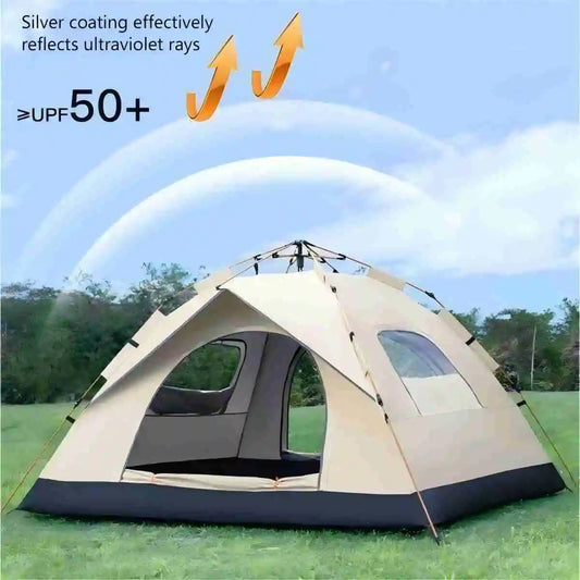 Outdoor shelter Sunshade Self-driving Travel Camping Tent Reactive outdoor Camping tent Two doors and two windows - ST Superstore