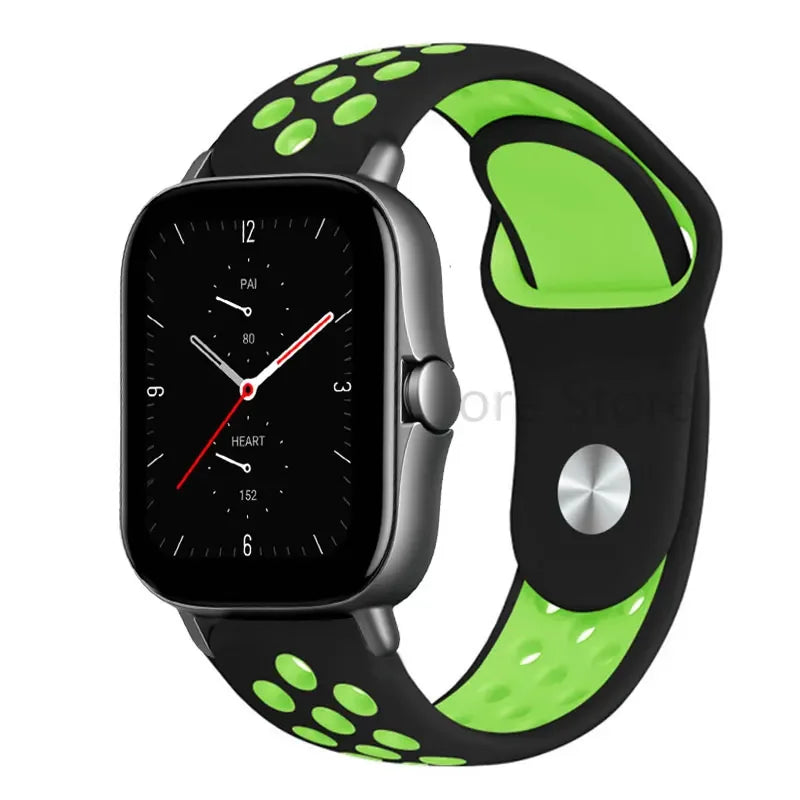 20mm 22mm Bracelet for Amazfit strap Silicone GTS/2/2e/GTS2 Mini/GTR 42mm/47mm/GTR2/2e/stratos 2/3 Sport Watch band Amazfit bip