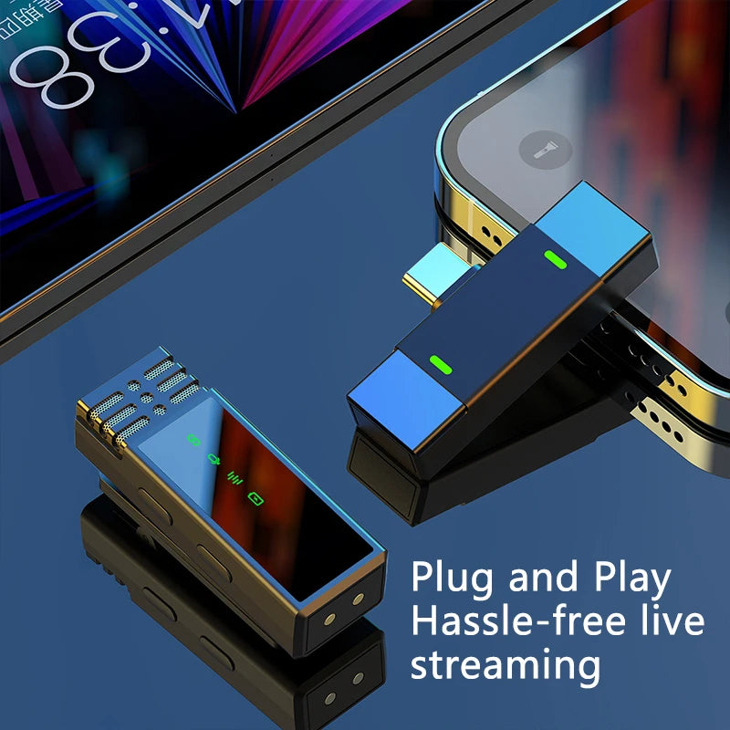 ST Superstore lavalier mic for interviews and live streaming with plug and play wireless transmitter and receiver