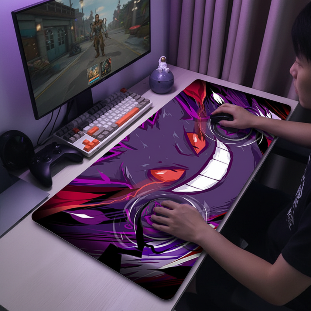 Gengar Pokémon Mat (Sale $29.67) — Upgrade Your Desk Setup for Gaming, Work & Collecting