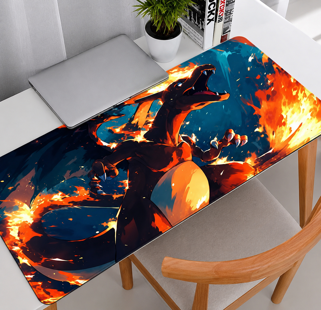 Pokemon Charizard Large Mouse Pad Gamer Keyboard Mousepad Pc Computer Desk Mat