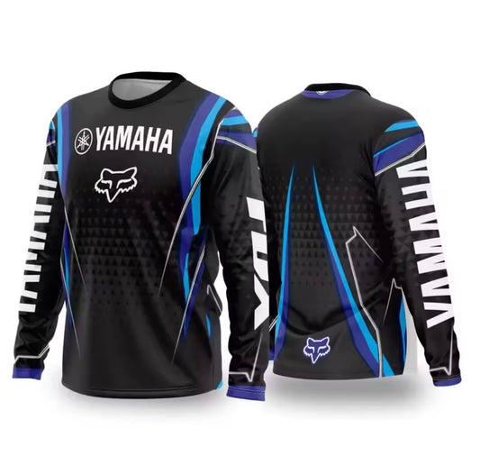 2026 New Popular Yamaha Long Sleeve T-shirt Spring and Autumn Motorcycle Fans Team Uniform Adult and Children's Same T-shirt