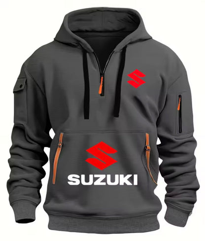 Suzuki's new men's hoodie, casual outdoor sports hoodie and a warm motorcycle sweatshirt for autumn and winter