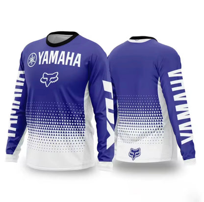 2026 New Popular Yamaha Long Sleeve T-shirt Spring and Autumn Motorcycle Fans Team Uniform Adult and Children's Same T-shirt