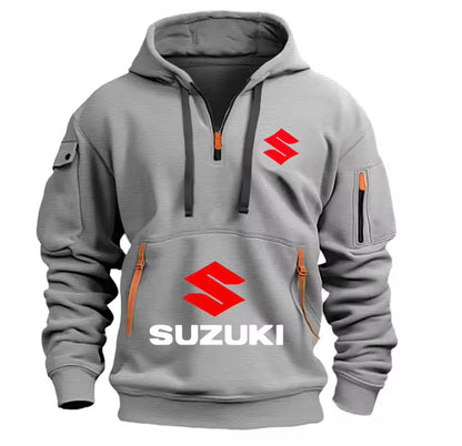 Suzuki's new men's hoodie, casual outdoor sports hoodie and a warm motorcycle sweatshirt for autumn and winter