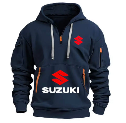 Suzuki's new men's hoodie, casual outdoor sports hoodie and a warm motorcycle sweatshirt for autumn and winter