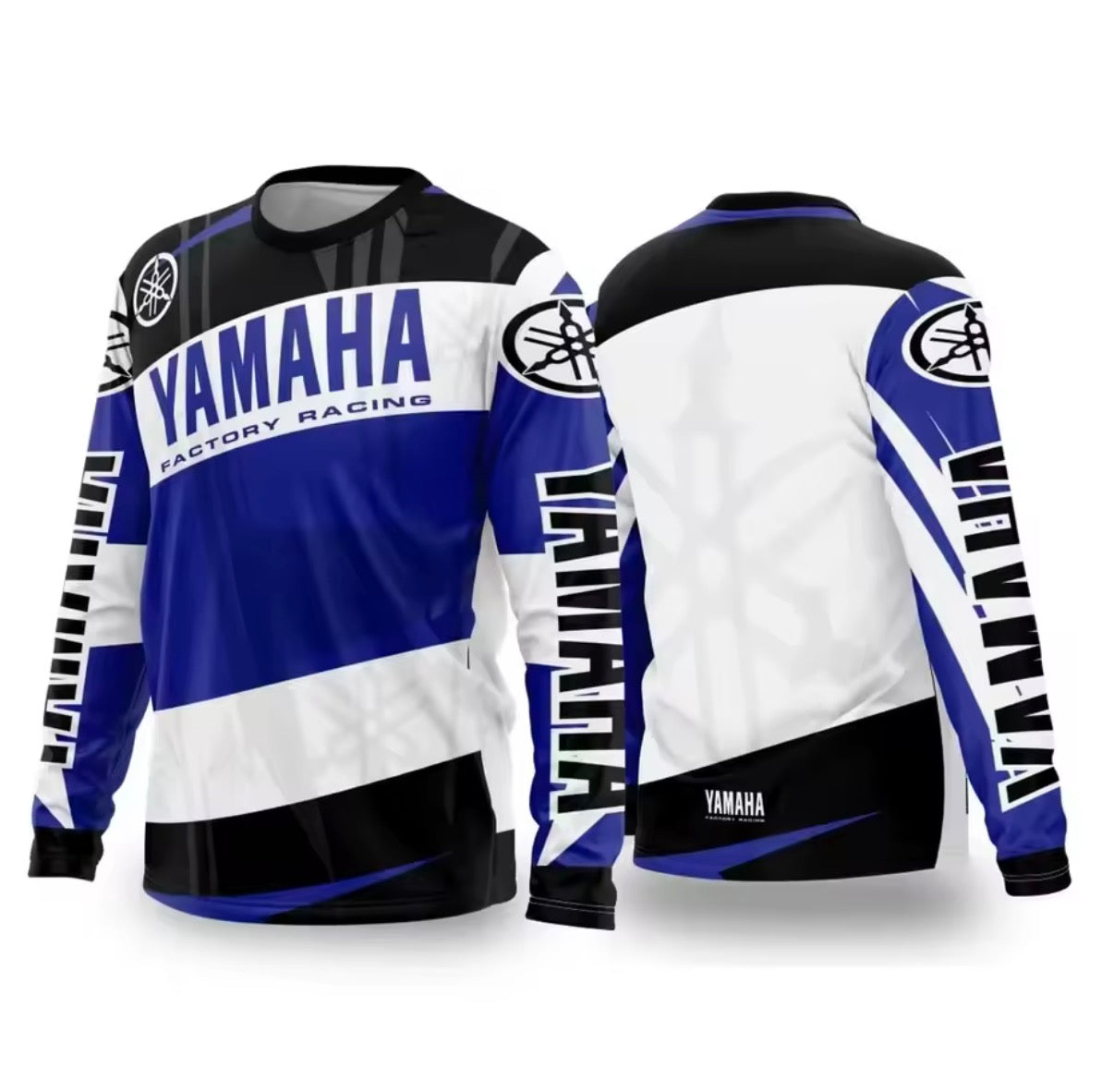 2026 New Popular Yamaha Long Sleeve T-shirt Spring and Autumn Motorcycle Fans Team Uniform Adult and Children's Same T-shirt