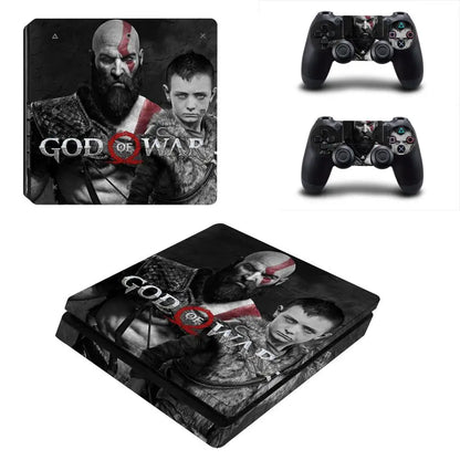God of War PS4 Slim Skin Sticker Decals For PS4 Slim Console and Controller Skin Vinyl