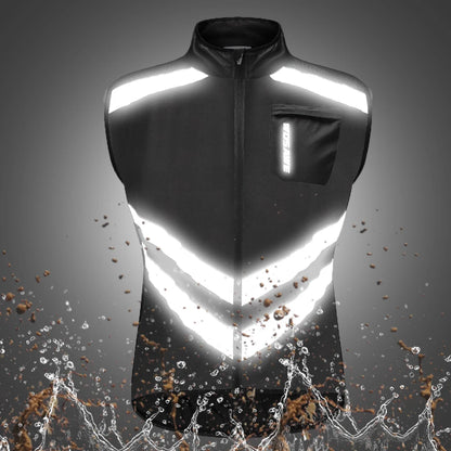 WOSAWE Windproof Running Sports Jacket Men Women Reflective Water Repellent MTB Cycling Jogging Gym Workout Top Windbreaker