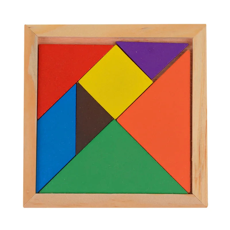 Kids Wooden Toys Intelligence Develop Montessori Toys Stacking Kids 3D Wooden Puzzle Educational Toys For Children New Year Gift
