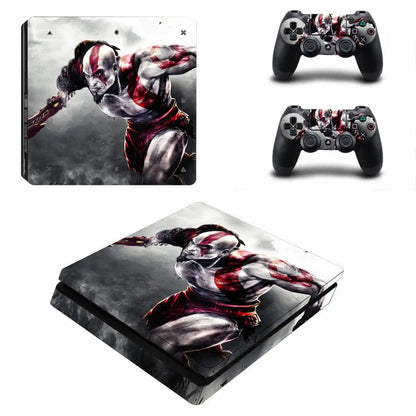 God of War PS4 Slim Skin Sticker Decals For PS4 Slim Console and Controller Skin Vinyl