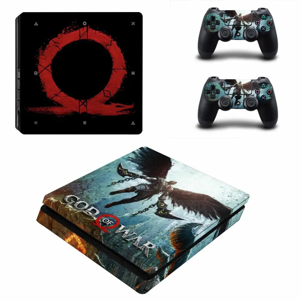 God of War PS4 Slim Skin Sticker Decals For PS4 Slim Console and Controller Skin Vinyl