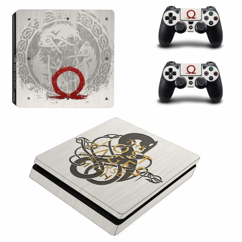 God of War PS4 Slim Skin Sticker Decals For PS4 Slim Console and Controller Skin Vinyl