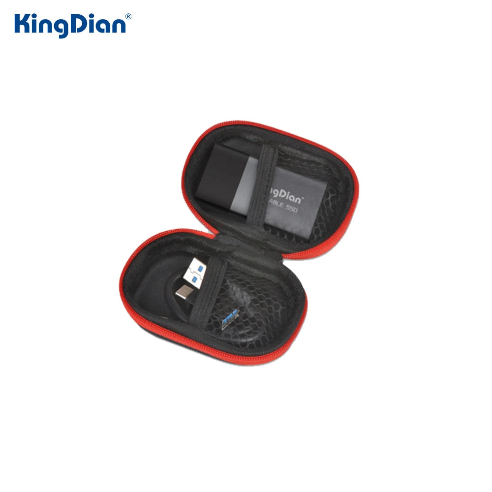 Kingdian Portable SSD Type-C TO USB3.0 AHCI Protocol 400MB/S External Solid State Drive 120GB/250GB