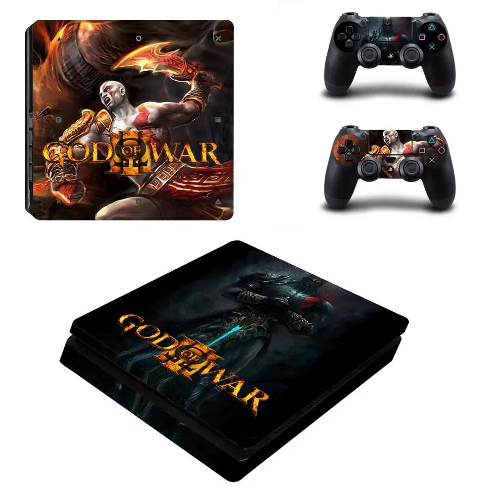 God of War PS4 Slim Skin Sticker Decals For PS4 Slim Console and Controller Skin Vinyl
