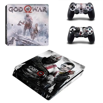 God of War PS4 Slim Skin Sticker Decals For PS4 Slim Console and Controller Skin Vinyl