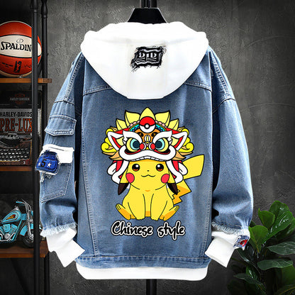 Spring New Arrival Fashion Chinese Style Chinese Fad Xingshi Couple Clothes Teen Coat Thin Hoodie Men - ST Superstore