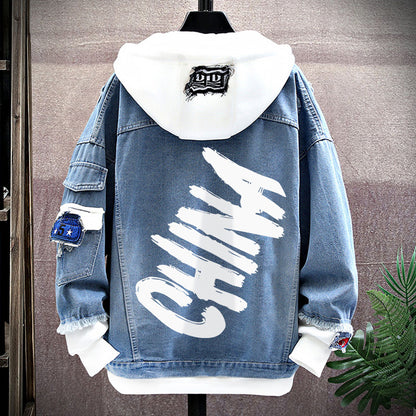 Spring New Arrival Fashion Chinese Style Chinese Fad Xingshi Couple Clothes Teen Coat Thin Hoodie Men - ST Superstore