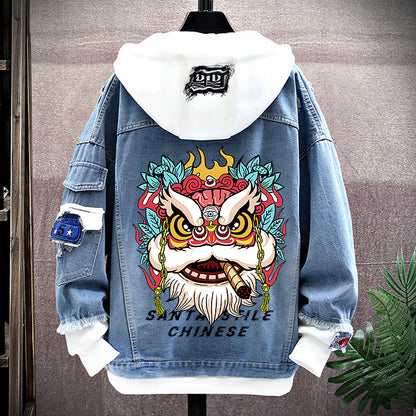 Spring New Arrival Fashion Chinese Style Chinese Fad Xingshi Couple Clothes Teen Coat Thin Hoodie Men - ST Superstore