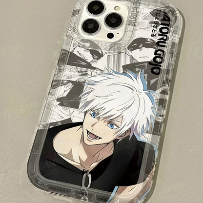 Silicone Protective Phone Case for iPhone 15 14 13 12 11 Pro Max XR XS X 8 7 6 6S Plus SE 2020 Jujutsu Kaisen Gojo Satoru Cover - ST Superstore