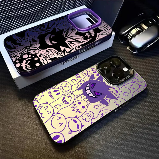 Anime Gengar Cartoon Phone Case For iPhone 16 15 14 13 12 11 Pro Max White Ultra-thin Soft Candy Abrazine Funda