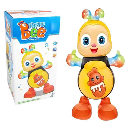 Electric Dancing Bee Flashing Light Shake The Body Toy Cute Musical Cartoon Animal Educational Toy for Boys Girls Children Gift