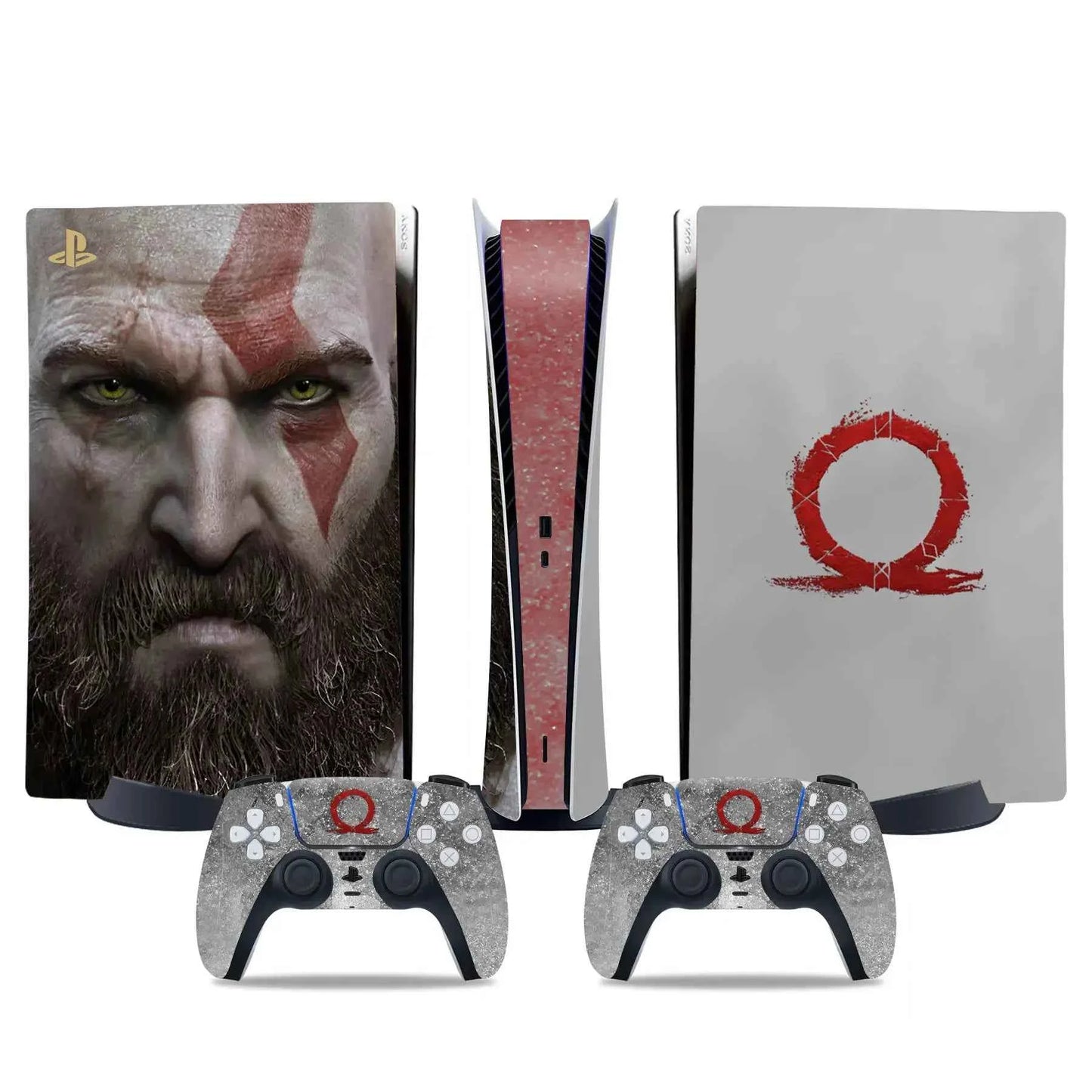God war PS5 digital edition Skin Sticker Decal Cover for PS5 digital Console and 2 Controllers PS5 Skin Sticker