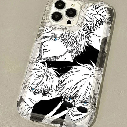 Silicone Protective Phone Case for iPhone 15 14 13 12 11 Pro Max XR XS X 8 7 6 6S Plus SE 2020 Jujutsu Kaisen Gojo Satoru Cover - ST Superstore