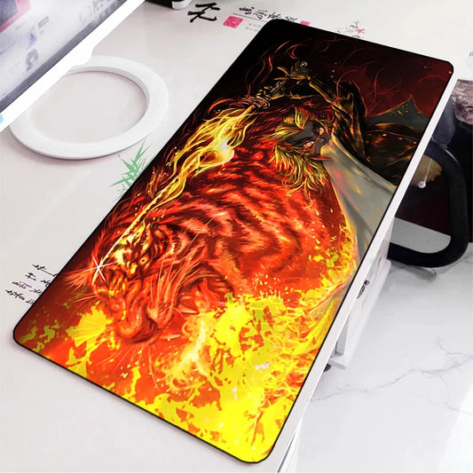 Demon Slayer Gaming Mouse Pad Rubber Mat Deskmat Keyboard Pads Cartoon Cute Mousepad Kawaii Pc Accessories Anime Mouse Mats Xxl