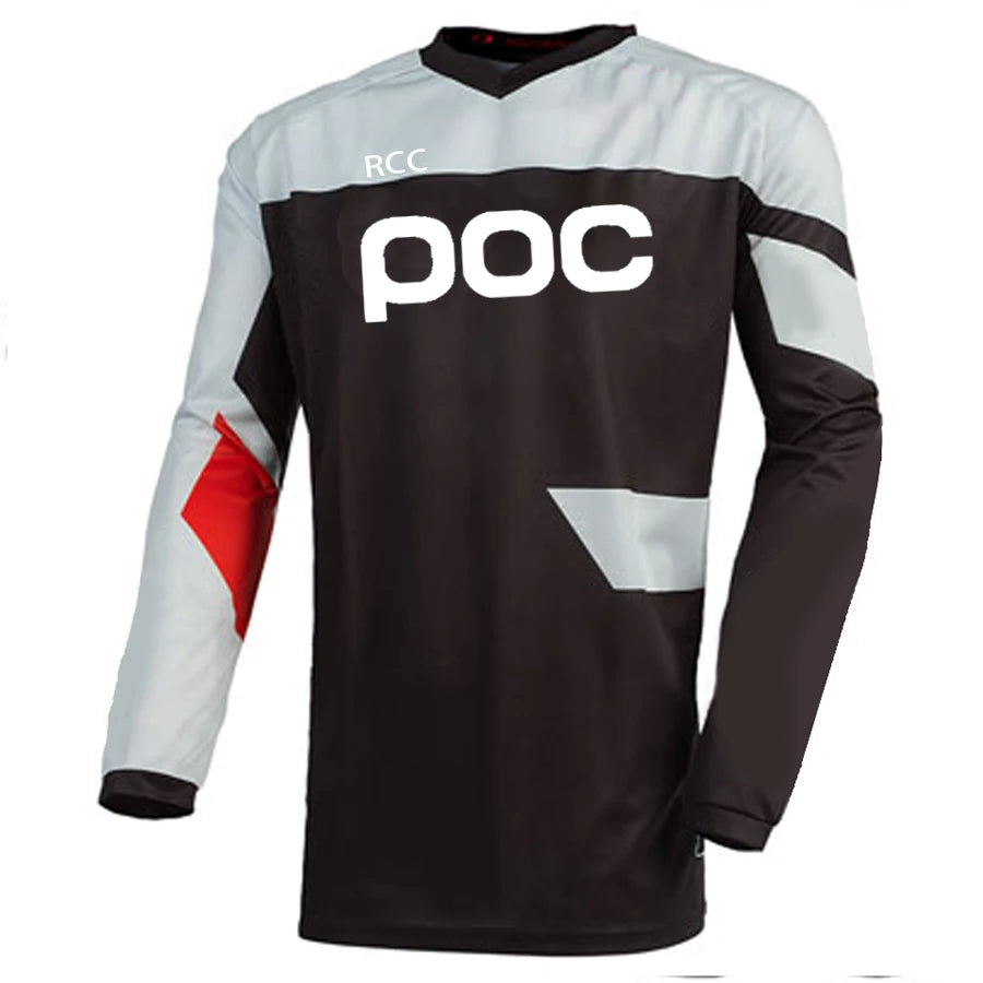 POC 2026 Men Cycling Motocross Jersey Downhil Mountain Bike DH Shirt MX Motorcycle Clothing Ropa for Boys MTB T-Shirts