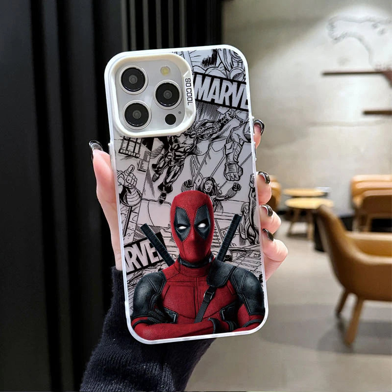 Case for iPhone 16 15 14 13 12 11 Pro Max XS X XR 8 7 Plus SE 2020 Plating Matte Hard Shockproof Printing Phone