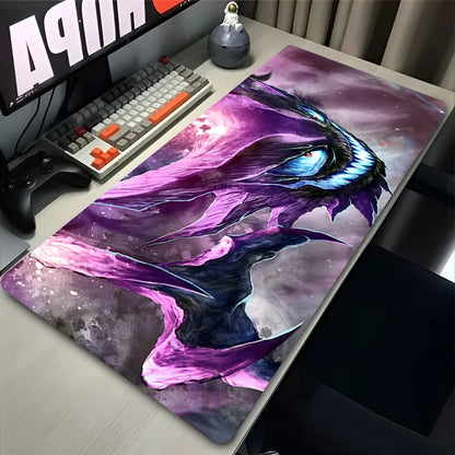 Colorful Gaming Keyboard Rug Laptop Japan Cool Anime Mouse Pad XXL Black P-pokemon Desk Mat PC G-gengar Gamer Cabinet Mousepad - ST Superstore