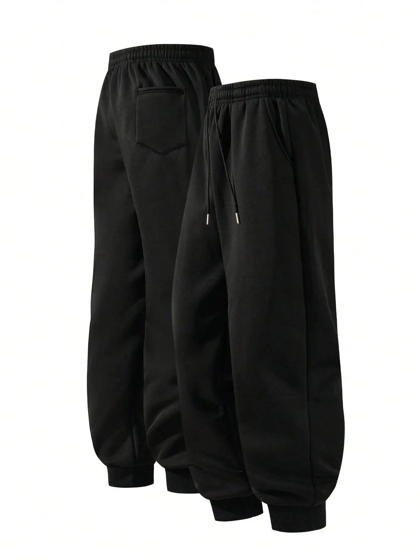 Chinese Pure Cotton Mens Black Harem Pants New Goku Print Loose Fit Autumn Casual Trousers Extra Large Size High Quality