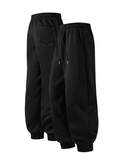 Chinese Pure Cotton Mens Black Harem Pants New Goku Print Loose Fit Autumn Casual Trousers Extra Large Size High Quality