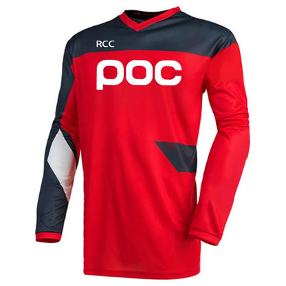 POC 2026 Men Cycling Motocross Jersey Downhil Mountain Bike DH Shirt MX Motorcycle Clothing Ropa for Boys MTB T-Shirts