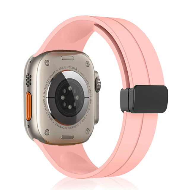 Magnetic Strap For watch ultra 2 band 49mm Silicone Bracelet iWatch Series 9 7 8 6 5 4 3 se 44mm 45mm 40mm 41mm 42mm 38mm