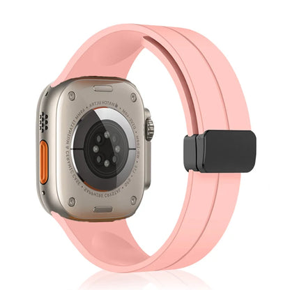 Magnetic Strap For Apple watch ultra 2 band 49mm Silicone Bracelet iWatch Series 9 7 8 6 5 4 3 se 44mm 45mm 40mm 41mm 42mm 38mm