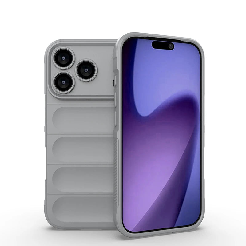 Shockproof Liquid Silicone Protective Phone Case for iPhone 11–17 Series (Air, Pro, Max, Plus)