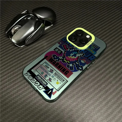 Mewtwo Greninja Cute Phone Case For IPhone 16 Pro Max 15 14 13 12 11 Plus Multicolor Aurora Laser Shockproof Funda