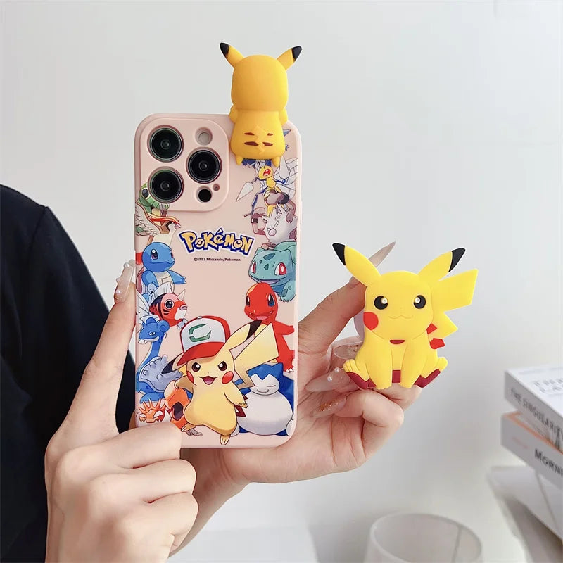 Cute Cartoon Phone Case For iPhone 14 15 13 12 11Pro Max Cartoon Y2K Lovely Anti Fall Cover