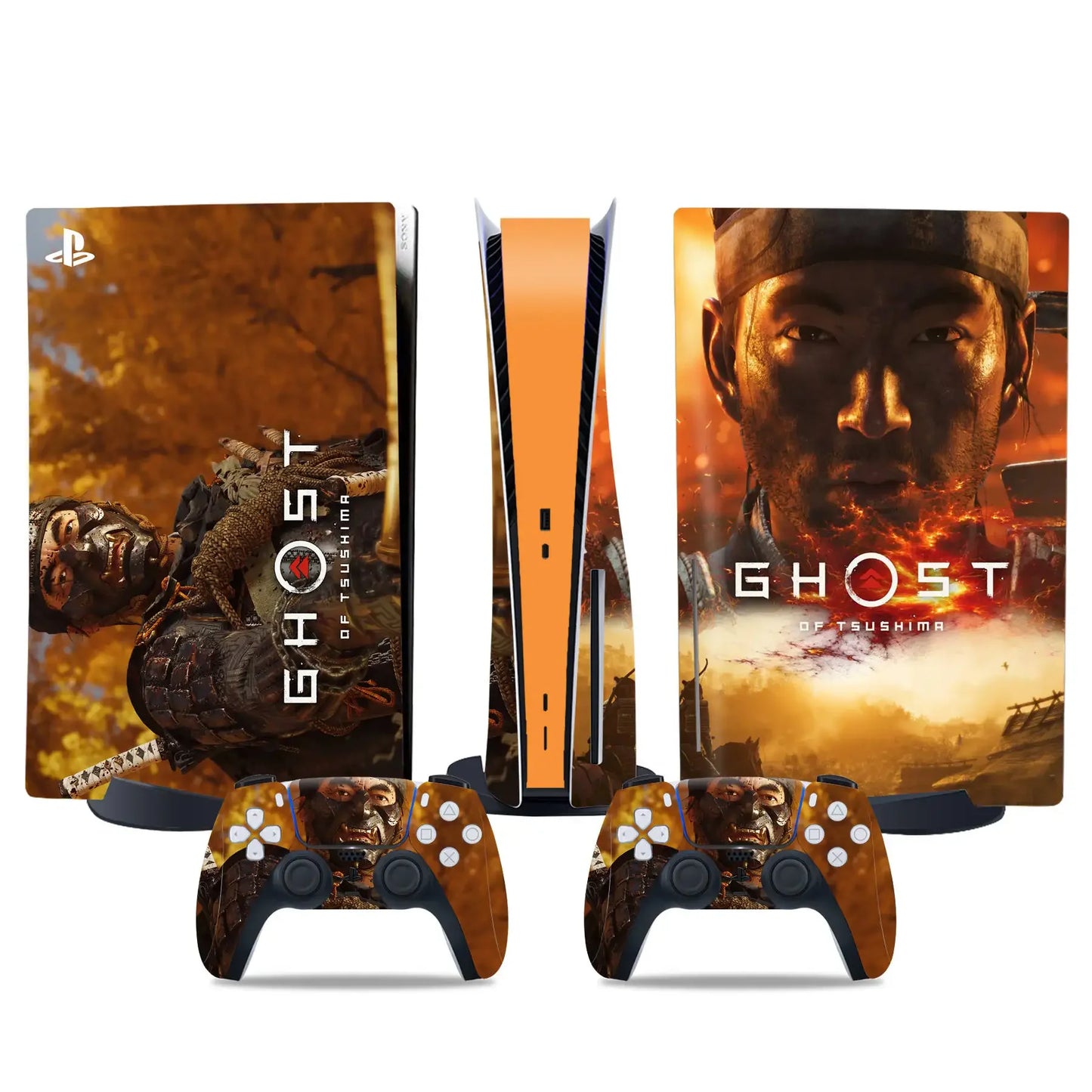 Ghost of Tsushima For PS5 disc Console and Controllers stickers For ps5 disk skin sticker for ps5 disk vinyl sticker