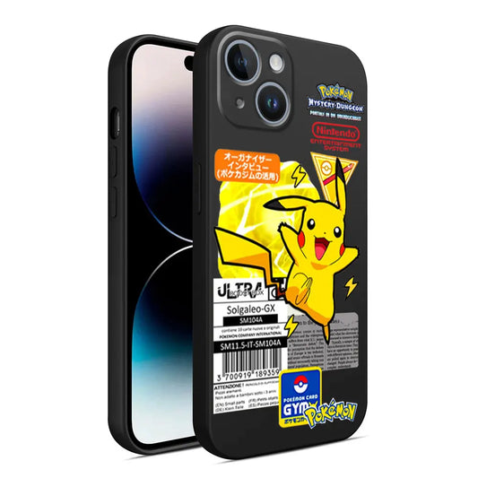 Pokemon Gengar Phone Case for iPhone 15 Plus 8 Plus 7 6s 14 Pro Max SE XS X XR 11 12 Mini 13 Pro XS Max Armor Black Soft Cover