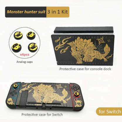 Monster Hunter Storage Bag for NS Switch OLED Carrying Case Protective Shell  for NS Switch OLED Game Accessories