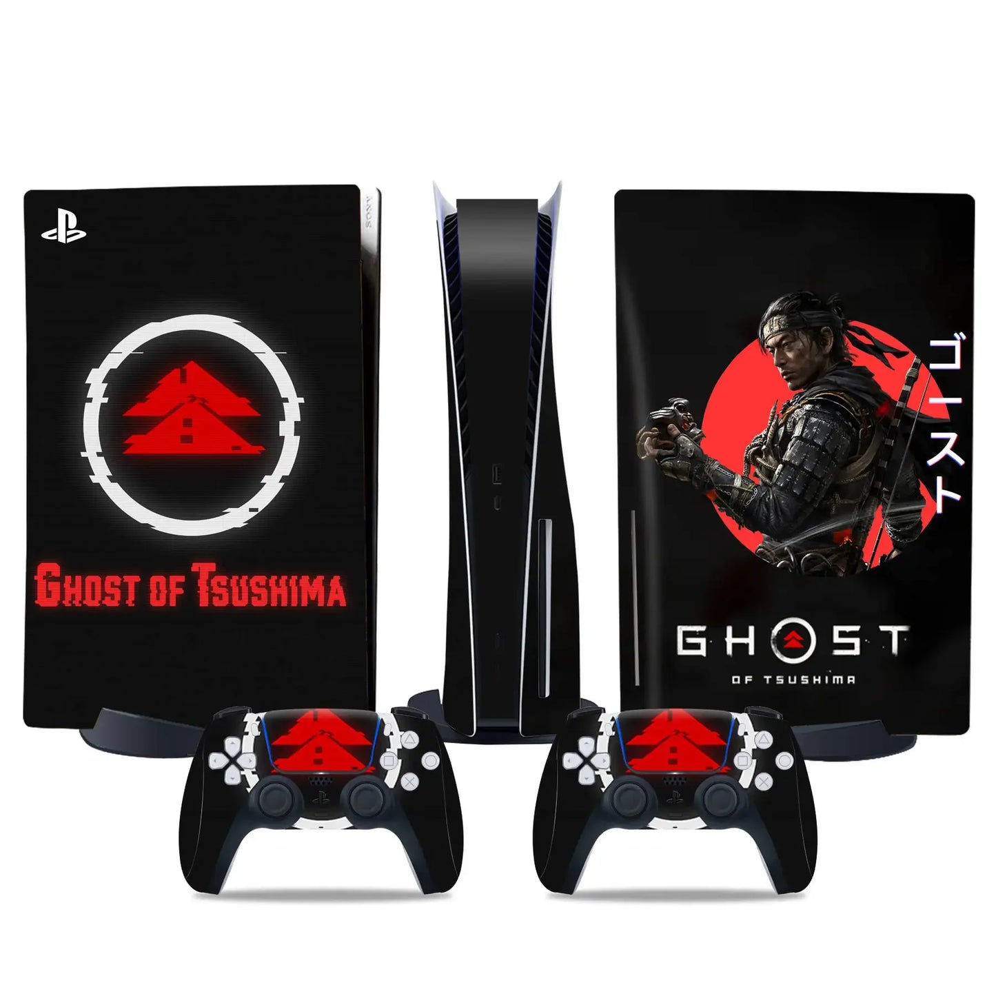 Ghost of Tsushima For PS5 disc Console and Controllers stickers For ps5 disk skin sticker for ps5 disk vinyl sticker